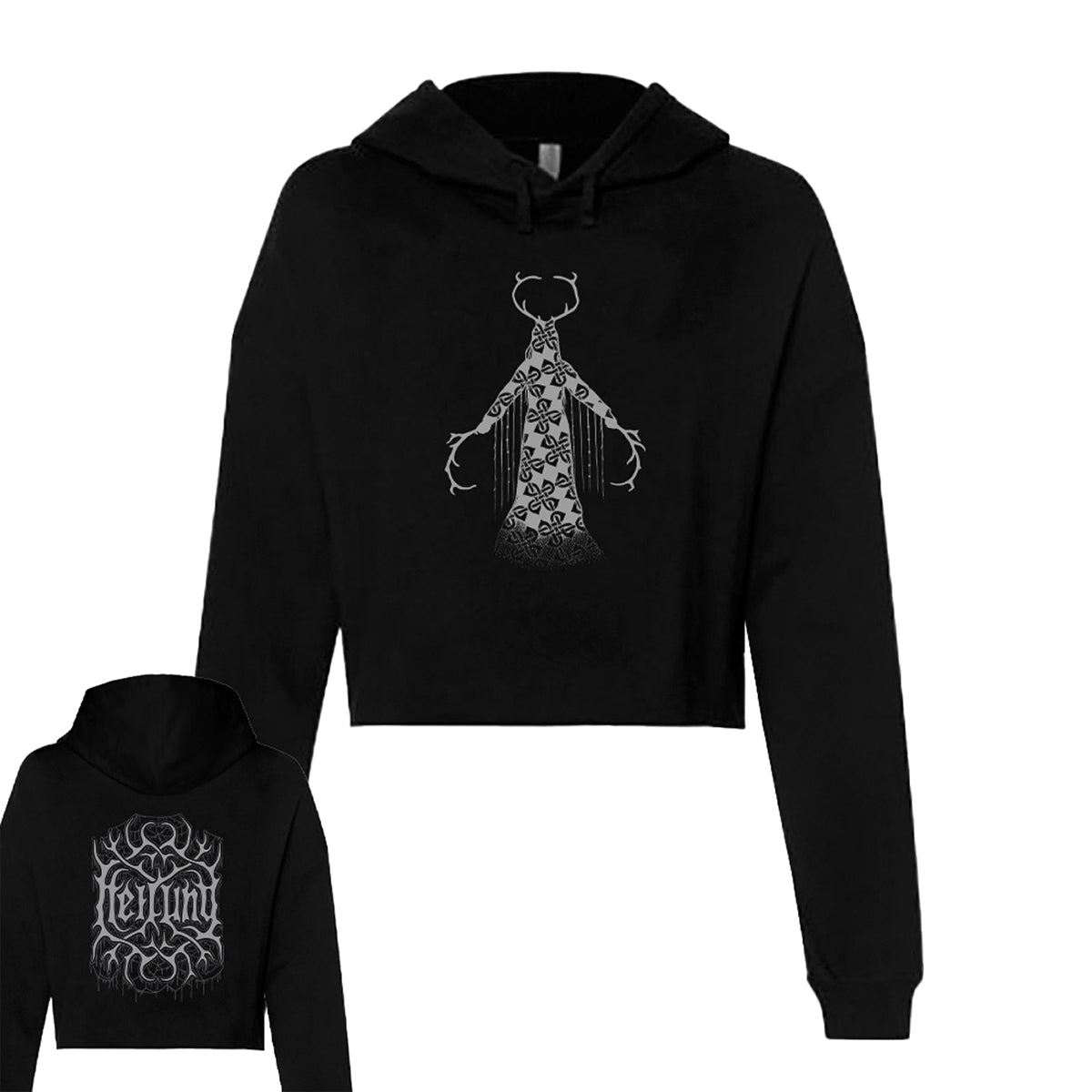 Heilung - Maria Shaman Cropped Hoodie