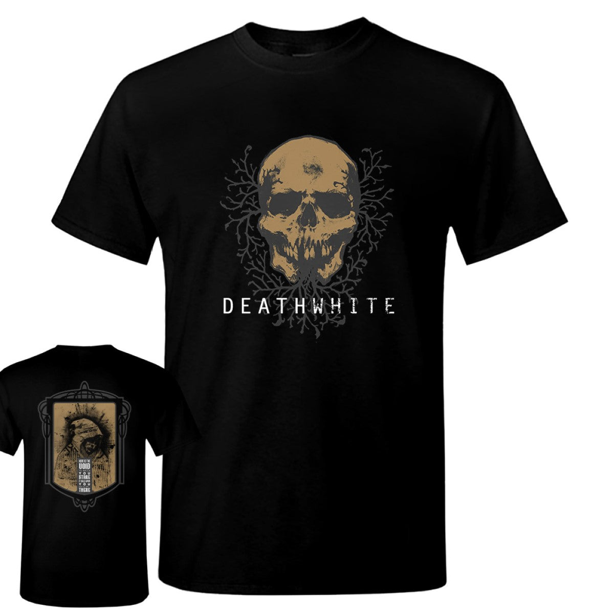 Deathwhite - Hood And Skull Heart T-Shirt