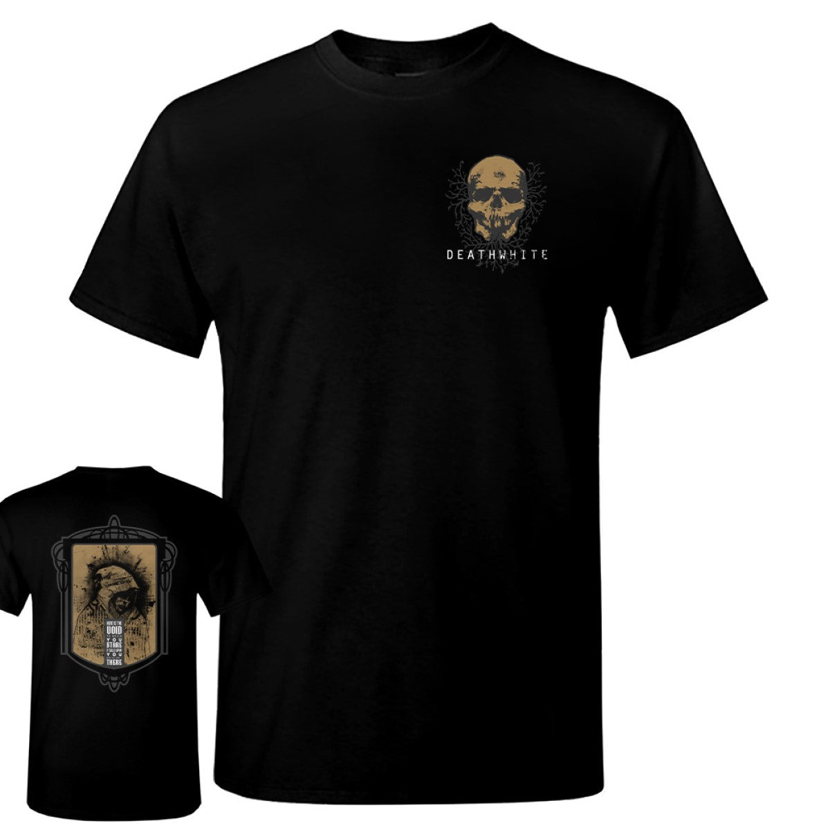 Deathwhite - Hood And Skull Heart Pocket T-Shirt