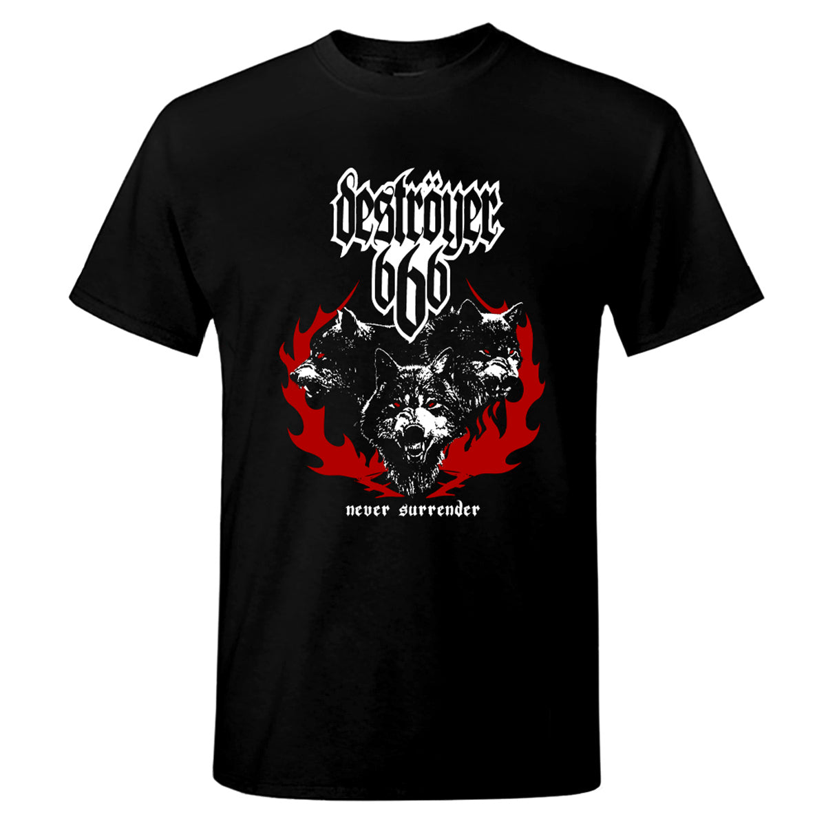 Destroyer 666 - Wolves and Flames T-Shirt